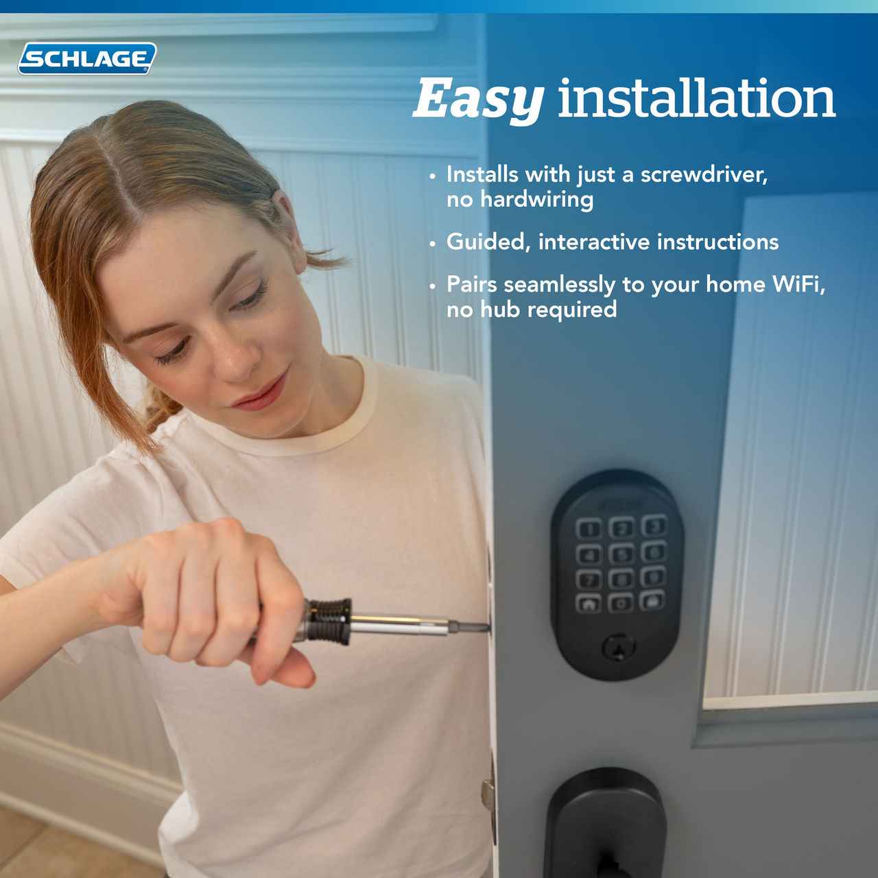 Schlage Arrive™ Smart WiFi Deadbolt with Remsen Trim