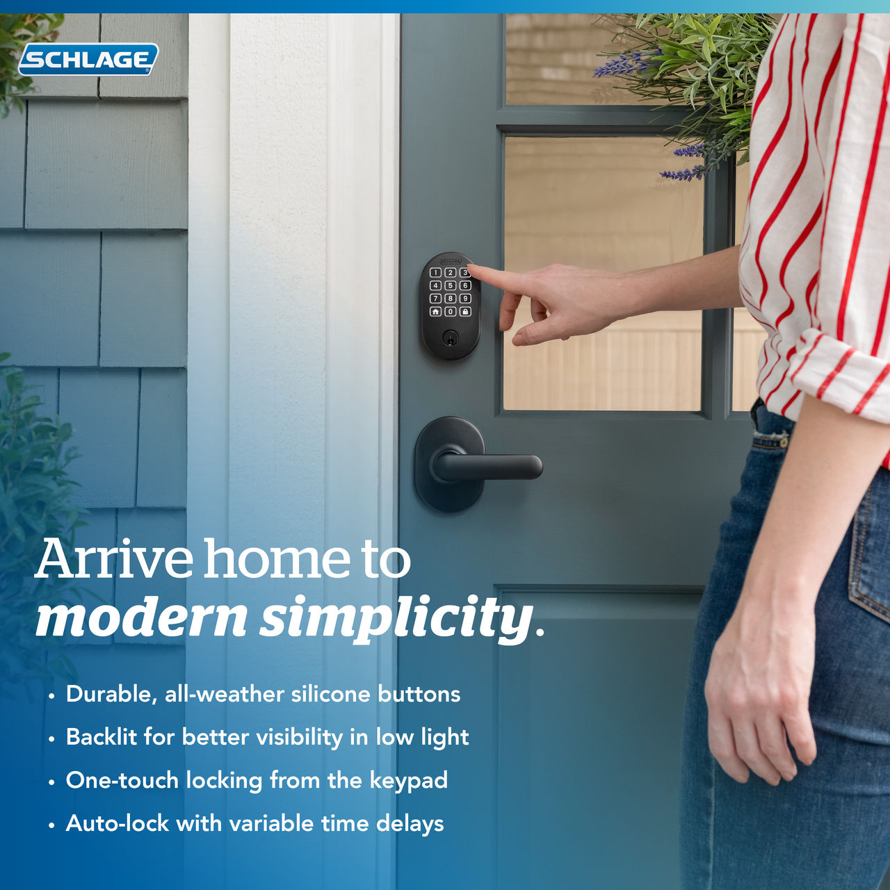 Schlage Arrive™ Smart WiFi Deadbolt with Remsen Trim