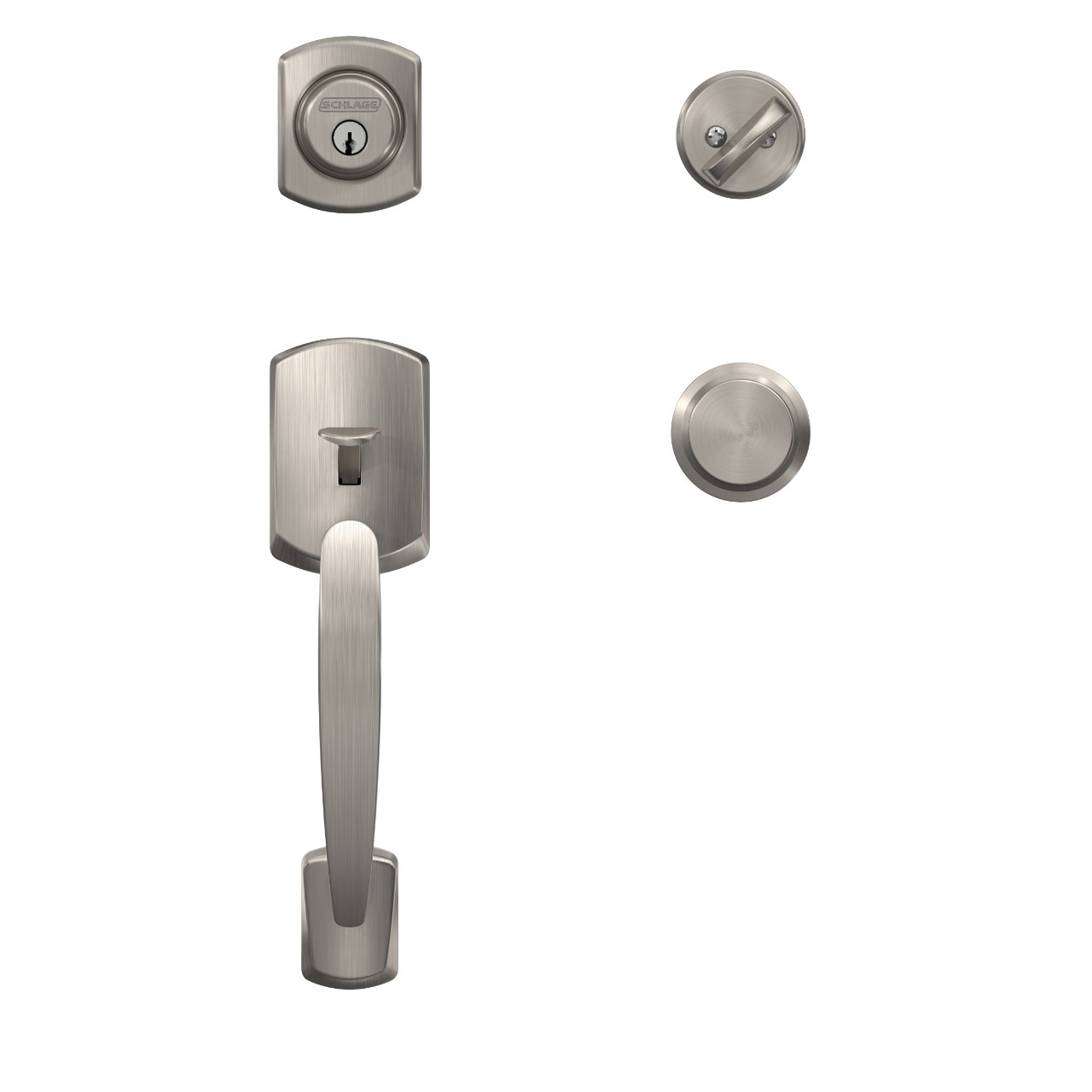 Custom Single Cylinder Handleset and Bowery Knob with Kinsler Trim
