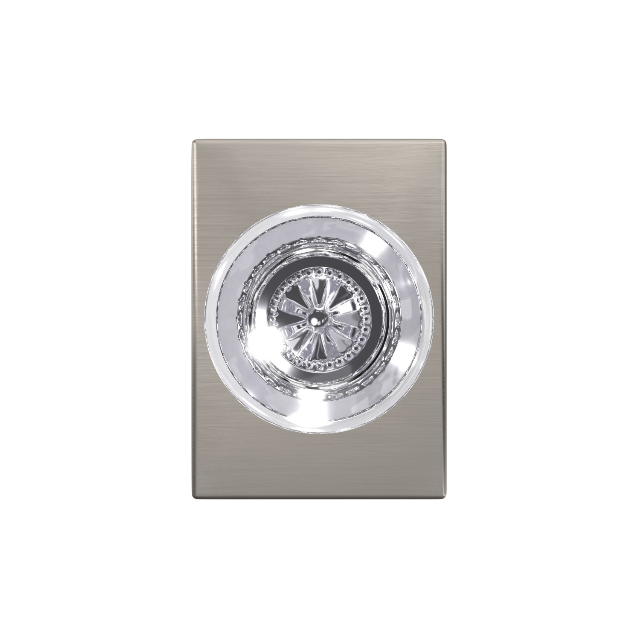 Custom Hobson Glass Knob Combined Interior Hall-Closet and Bed-Bath Lock