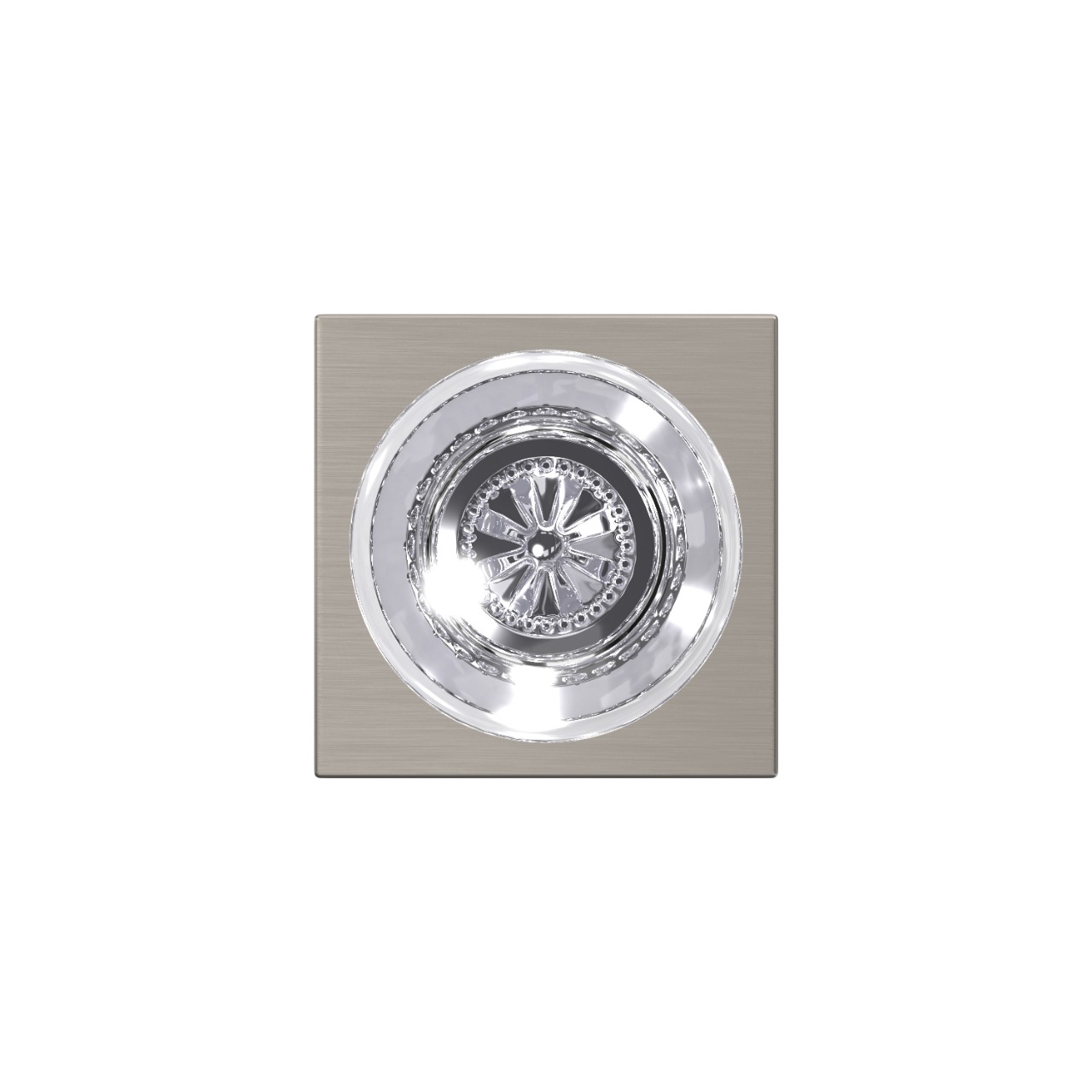Custom Hobson Glass Knob Combined Interior Hall-Closet and Bed-Bath Lock