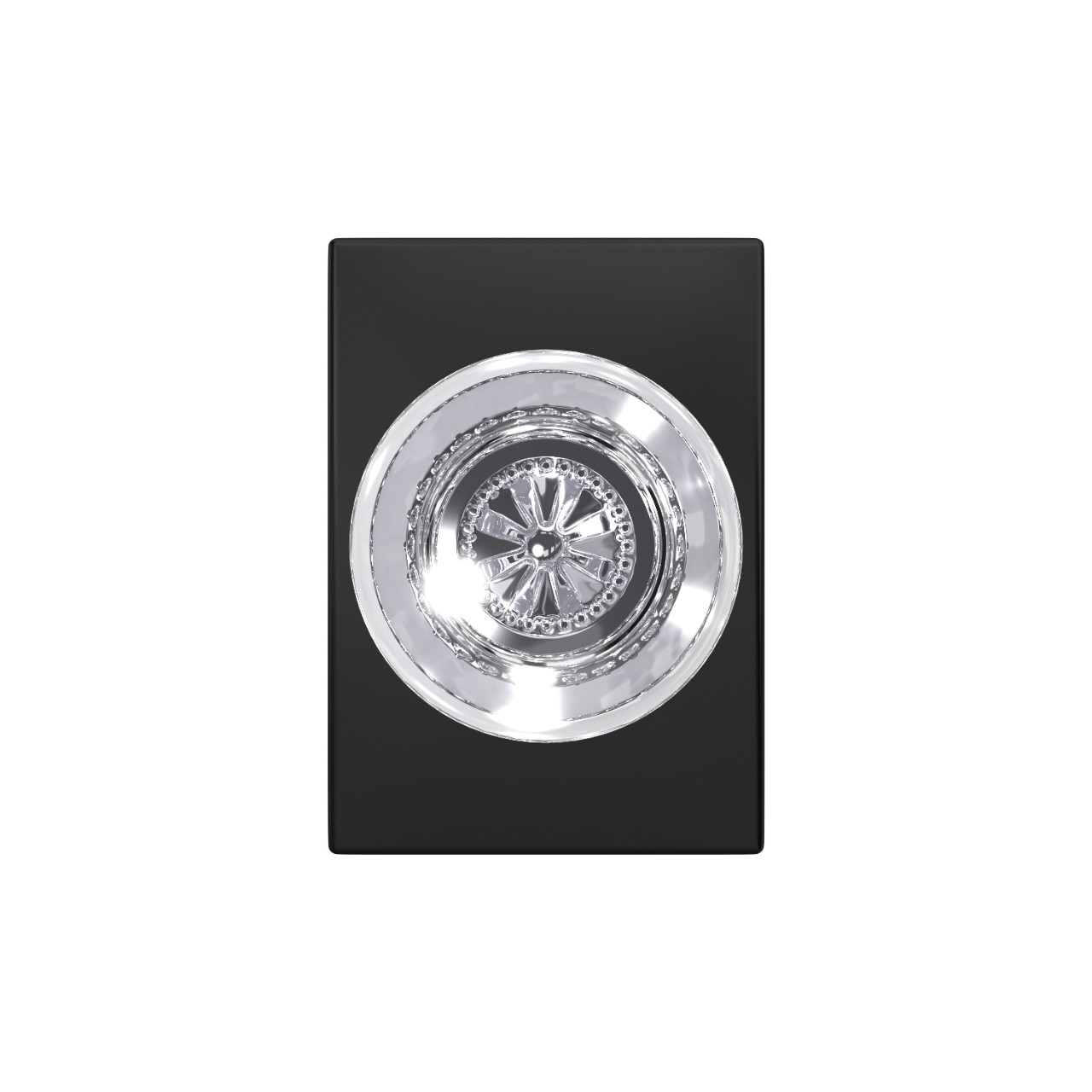 Custom Hobson Glass Knob Combined Interior Hall-Closet and Bed-Bath Lock