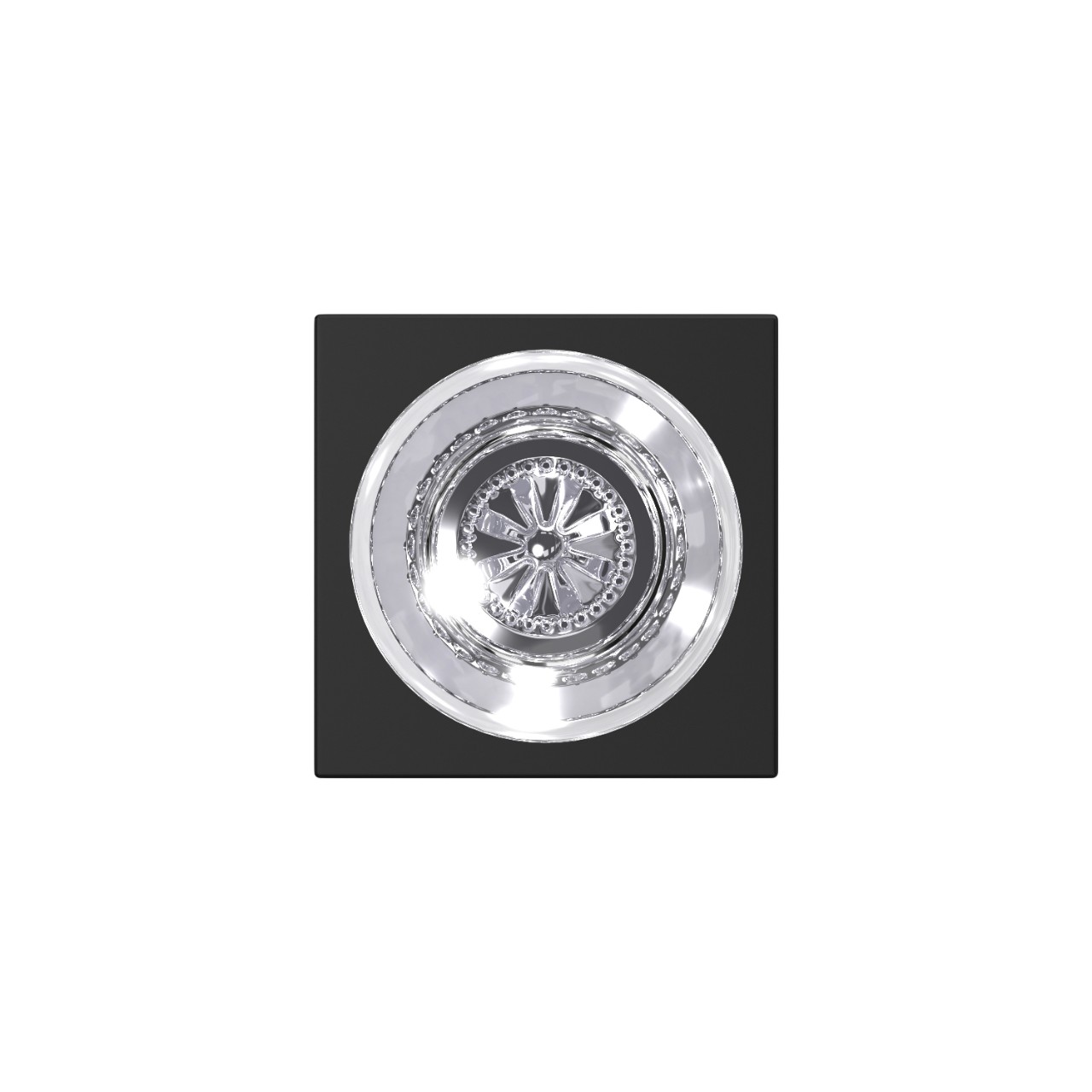 Custom Hobson Glass Knob Combined Interior Hall-Closet and Bed-Bath Lock