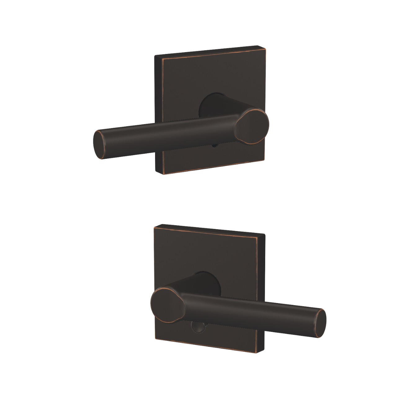 Custom Broadway Lever Combined Interior Hall-Closet and Bed-Bath Lock