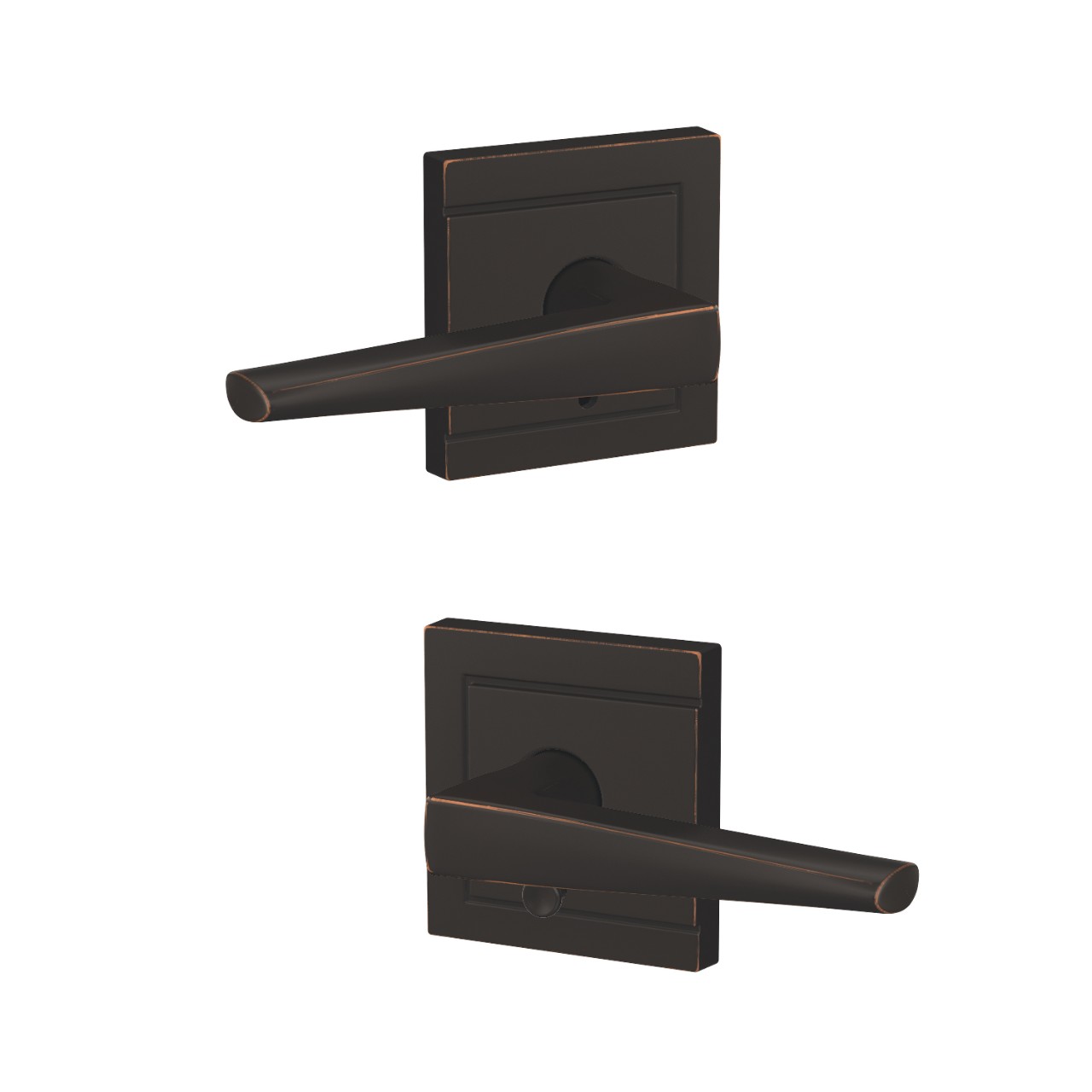 Custom Eller Lever Combined Interior Hall-Closet and Bed-Bath Lock