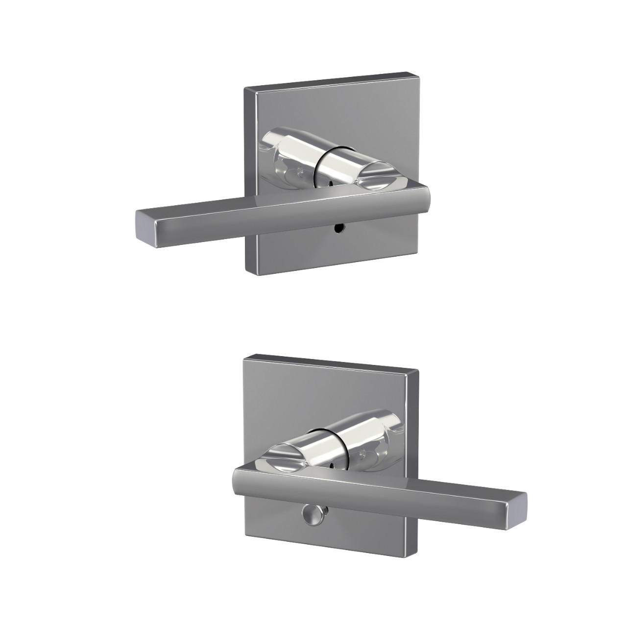 Custom Latitude Lever Combined Interior Hall-Closet and Bed-Bath Lock