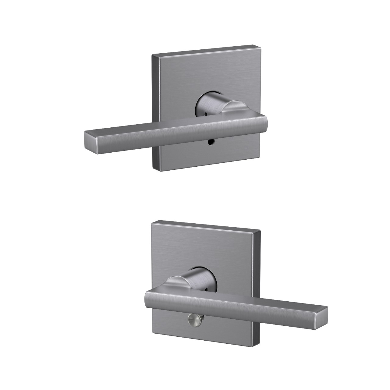 Custom Latitude Lever Combined Interior Hall-Closet and Bed-Bath Lock