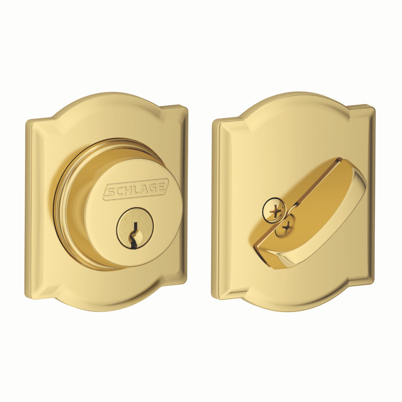 Single Cylinder Deadbolt with Camelot Trim