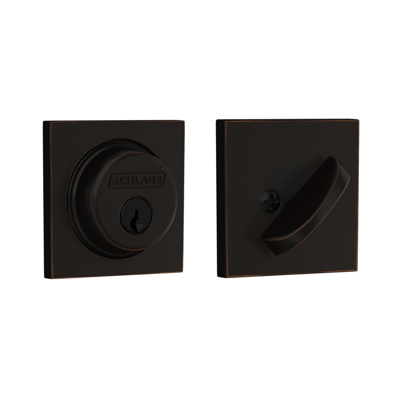 Single Cylinder Deadbolt with Collins Trim