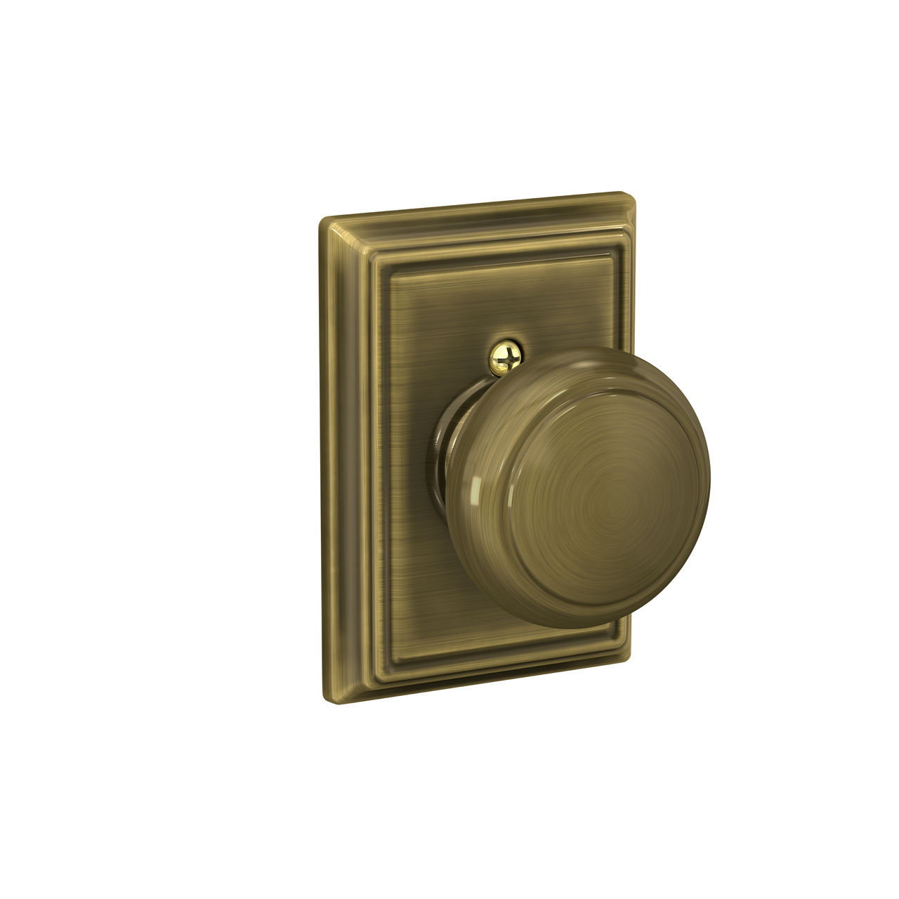 Andover Non-Turning (Dummy) Door Knob with Addison Trim