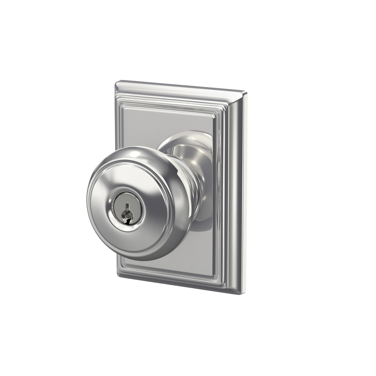 Andover Knob Keyed Entry Lock with Addison Trim