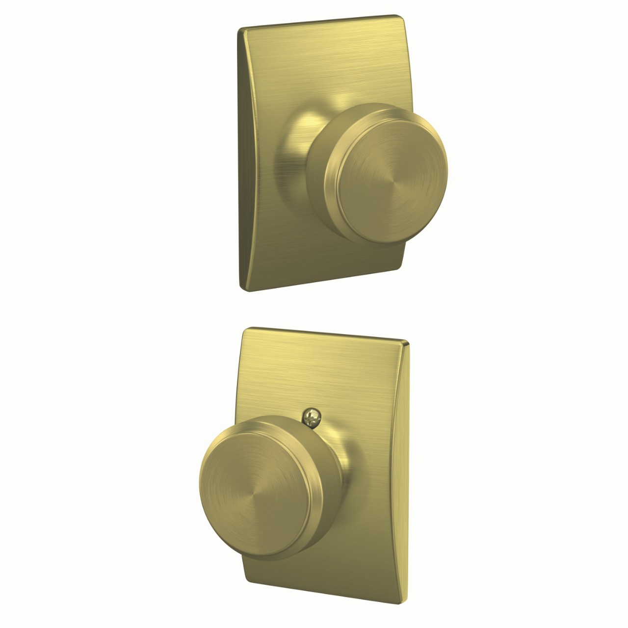 Bowery Knob Hall & Closet Lock with Century Trim
