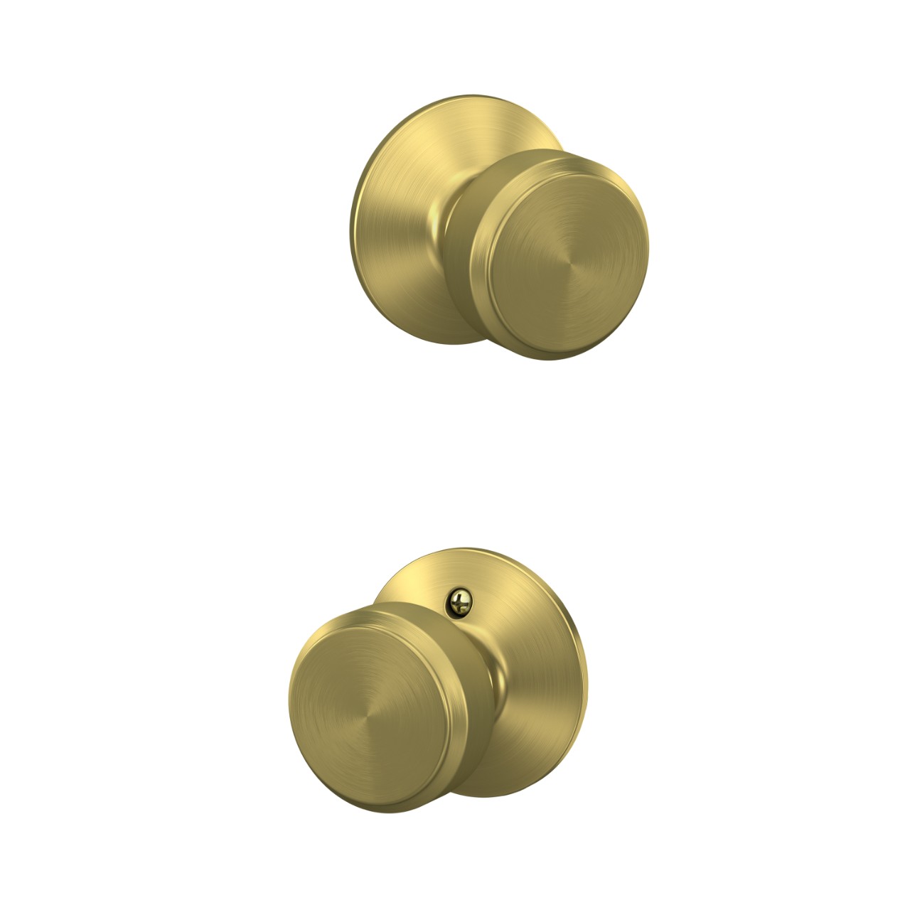 Bowery Knob Hall & Closet Lock with Plymouth Trim