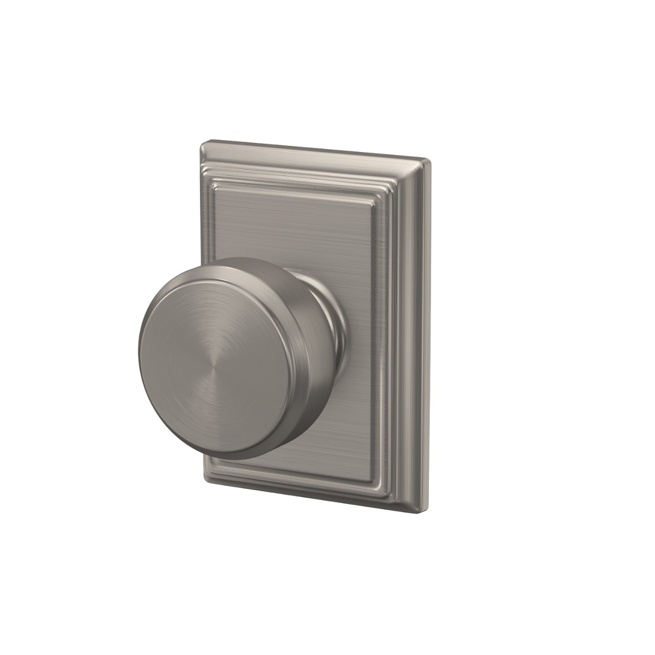 Bowery Knob Hall & Closet Lock with Addison Trim