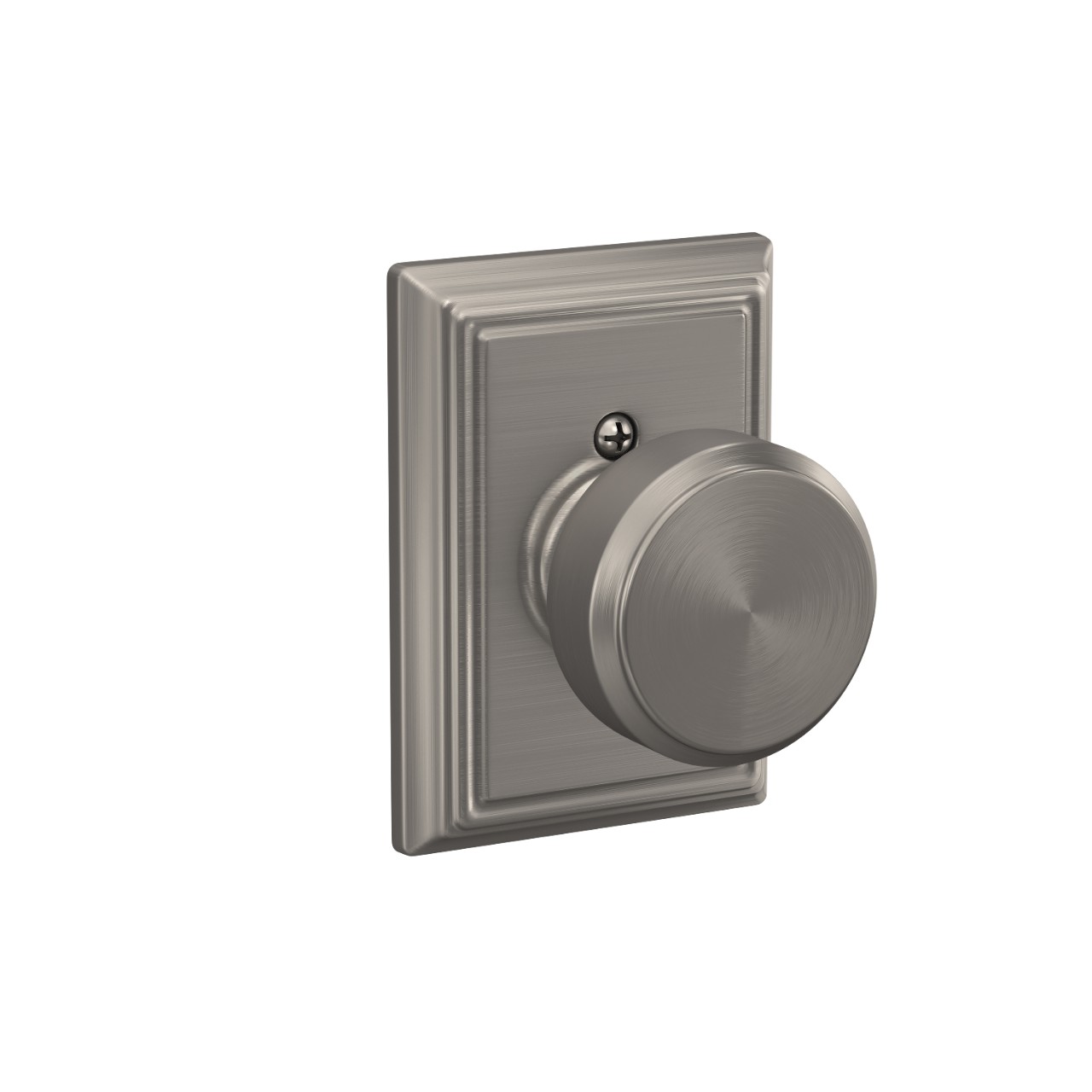 Bowery Knob Hall & Closet Lock with Addison Trim