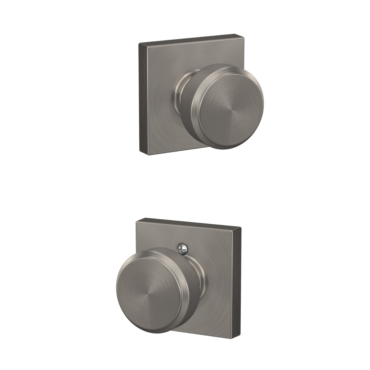 Bowery Knob Hall & Closet Lock with Collins Trim