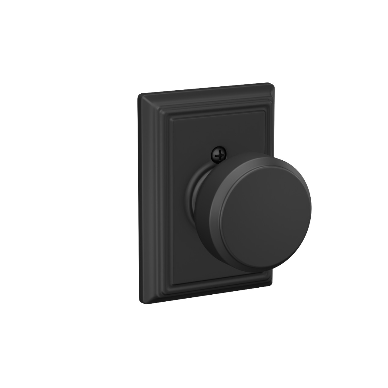 Bowery Knob Hall & Closet Lock with Addison Trim