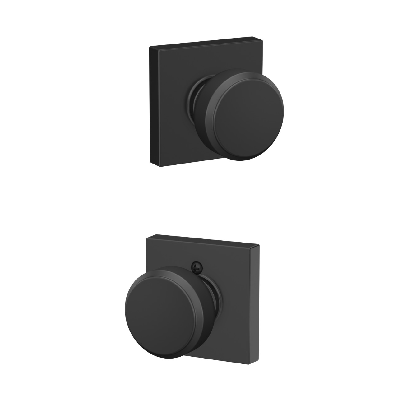 Bowery Knob Hall & Closet Lock with Collins Trim