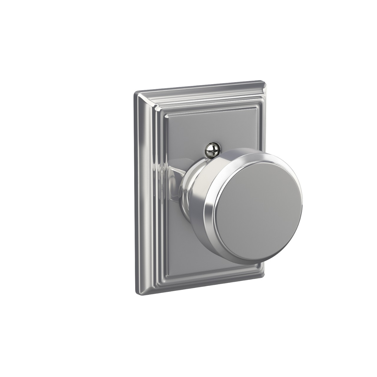 Bowery Knob Hall & Closet Lock with Addison Trim
