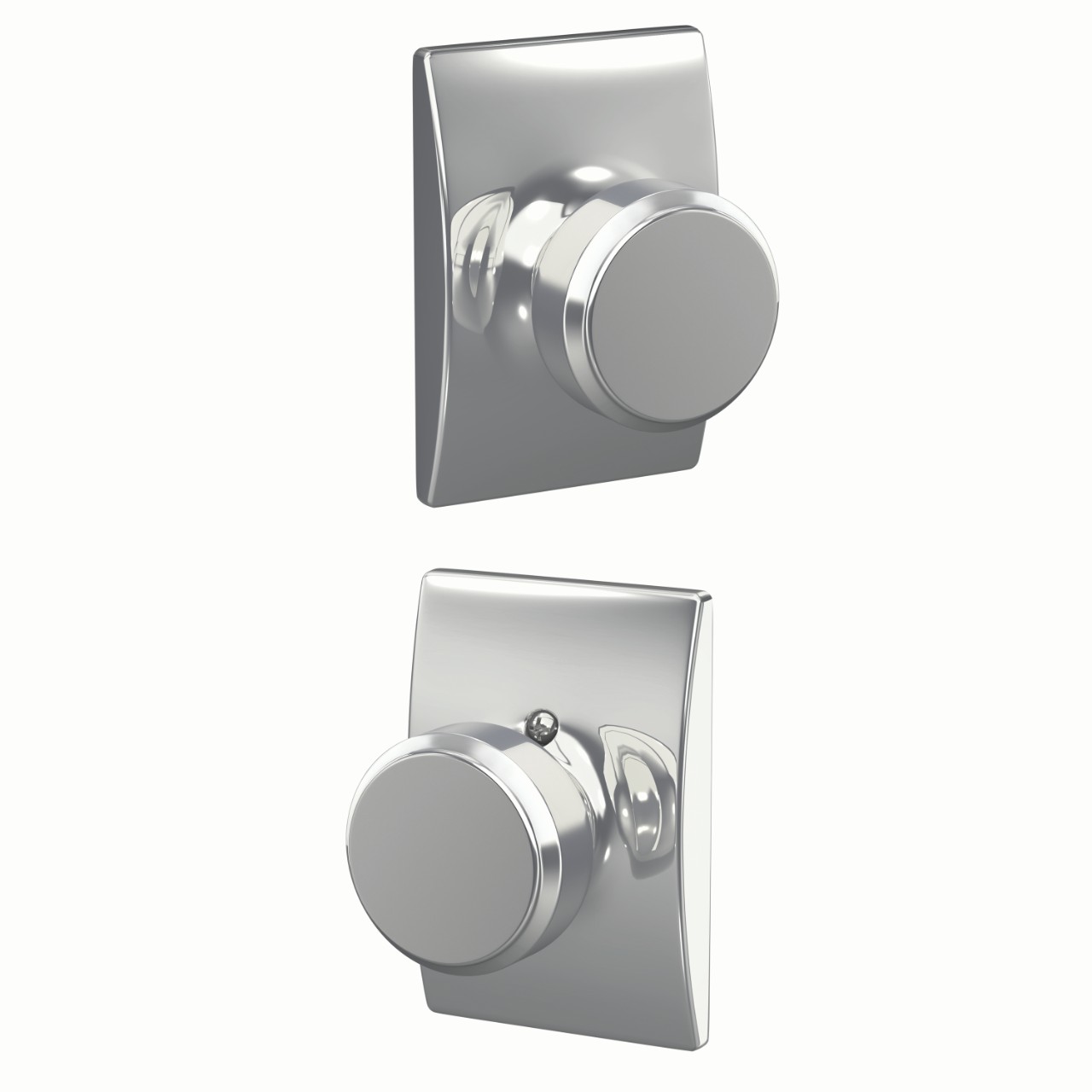 Bowery Knob Hall & Closet Lock with Century Trim