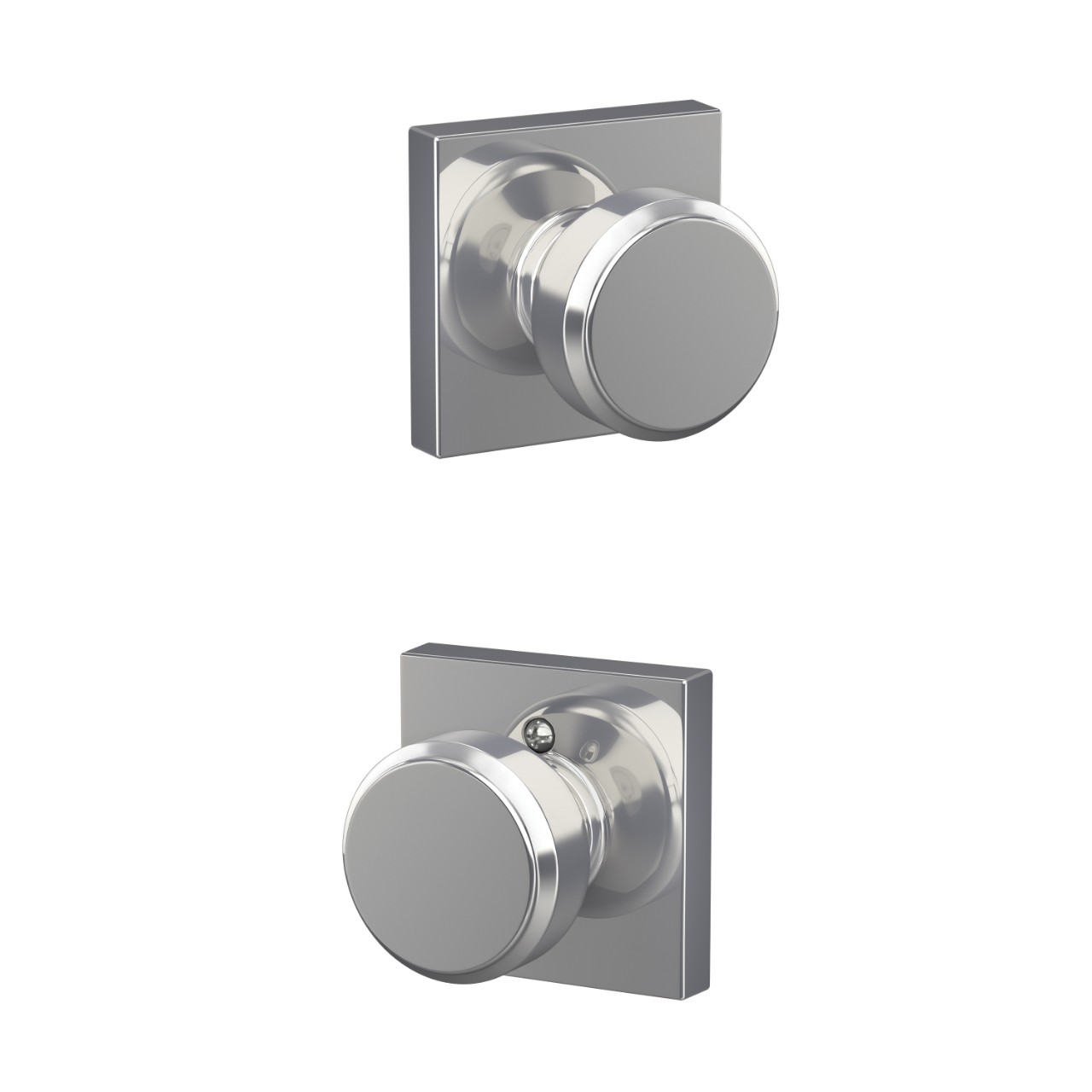 Bowery Knob Hall & Closet Lock with Collins Trim