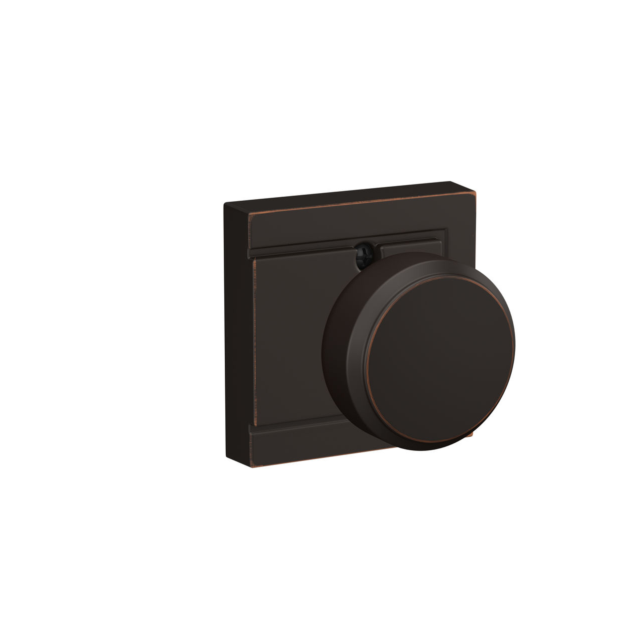 Bowery Knob Hall & Closet Lock with Upland Trim