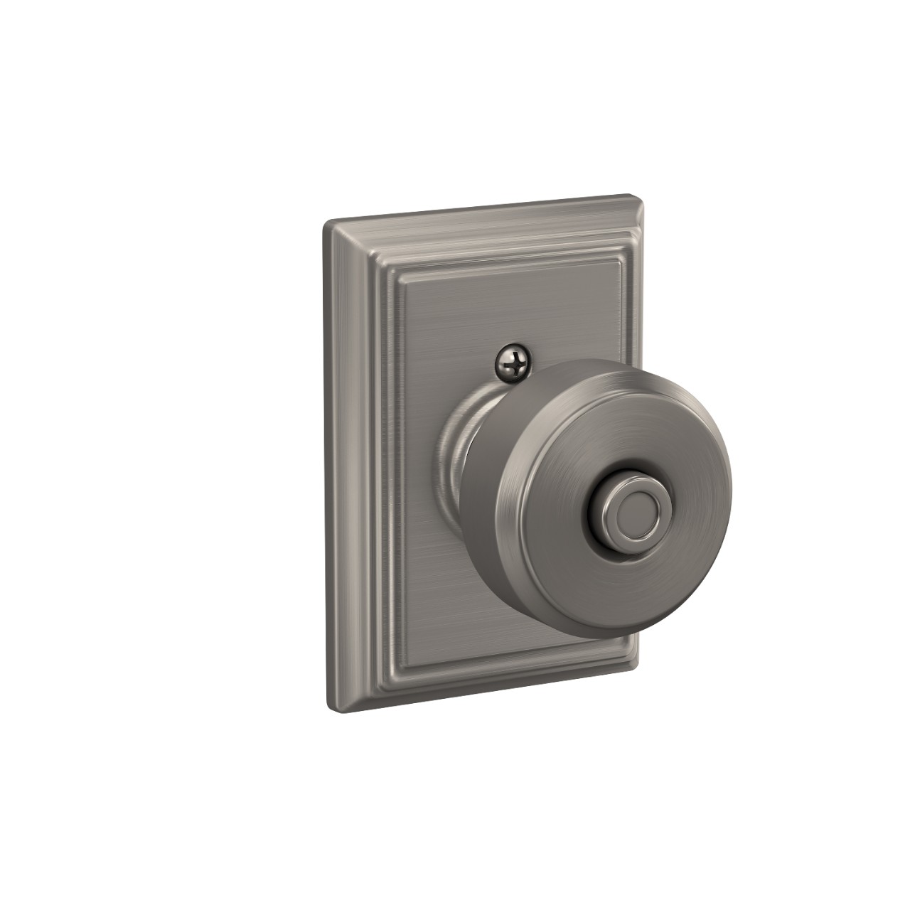 Bowery Knob Bed & Bath Lock with Addison Trim