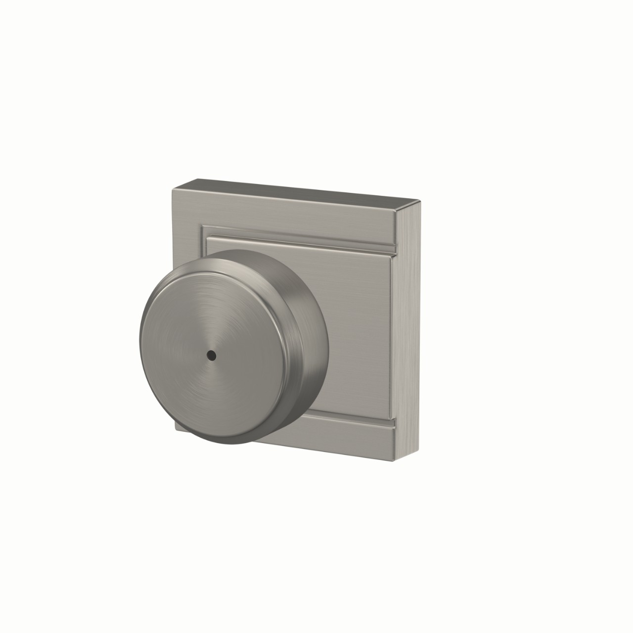 Bowery Knob Bed & Bath Lock with Upland Trim