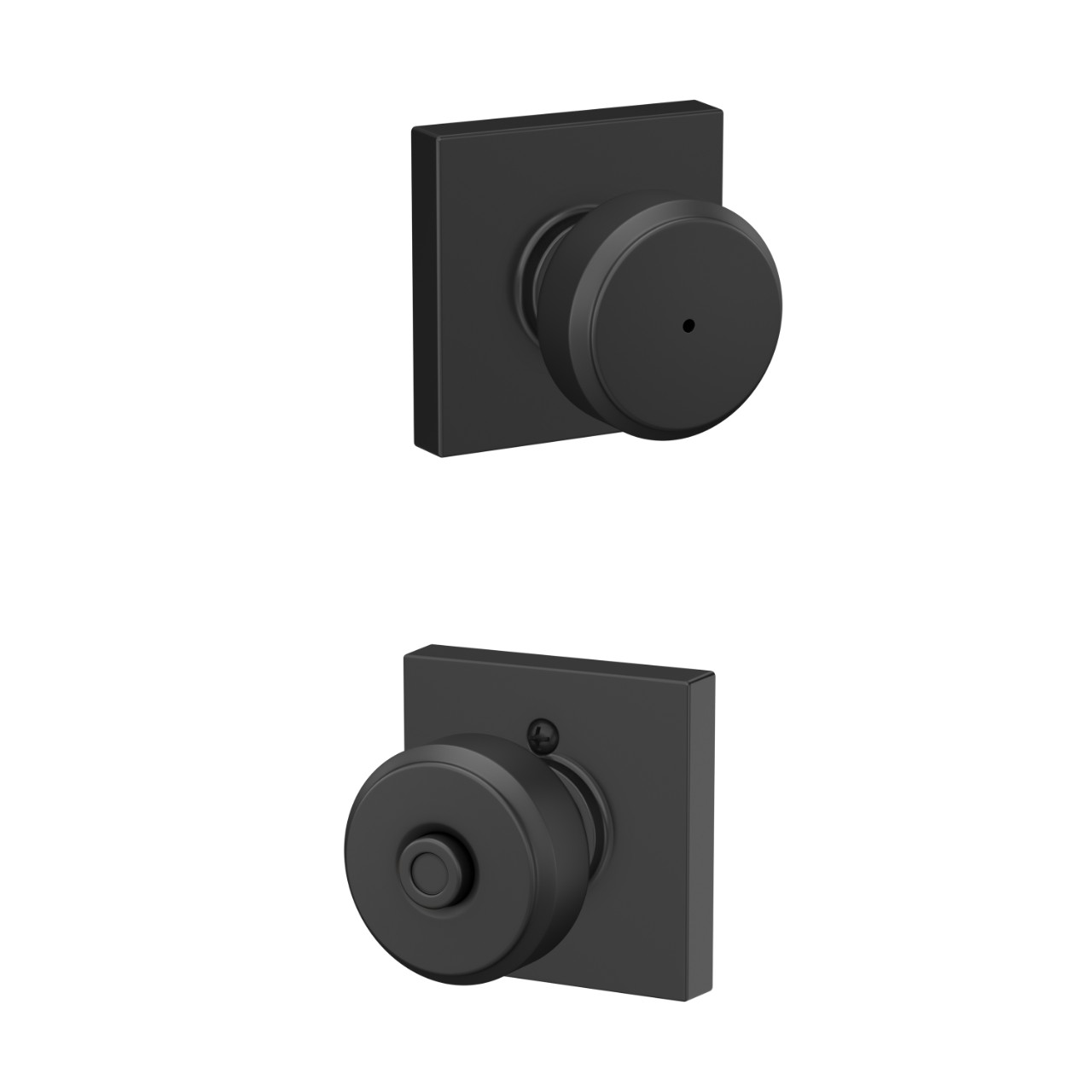 Bowery Knob Bed & Bath Lock with Collins Trim