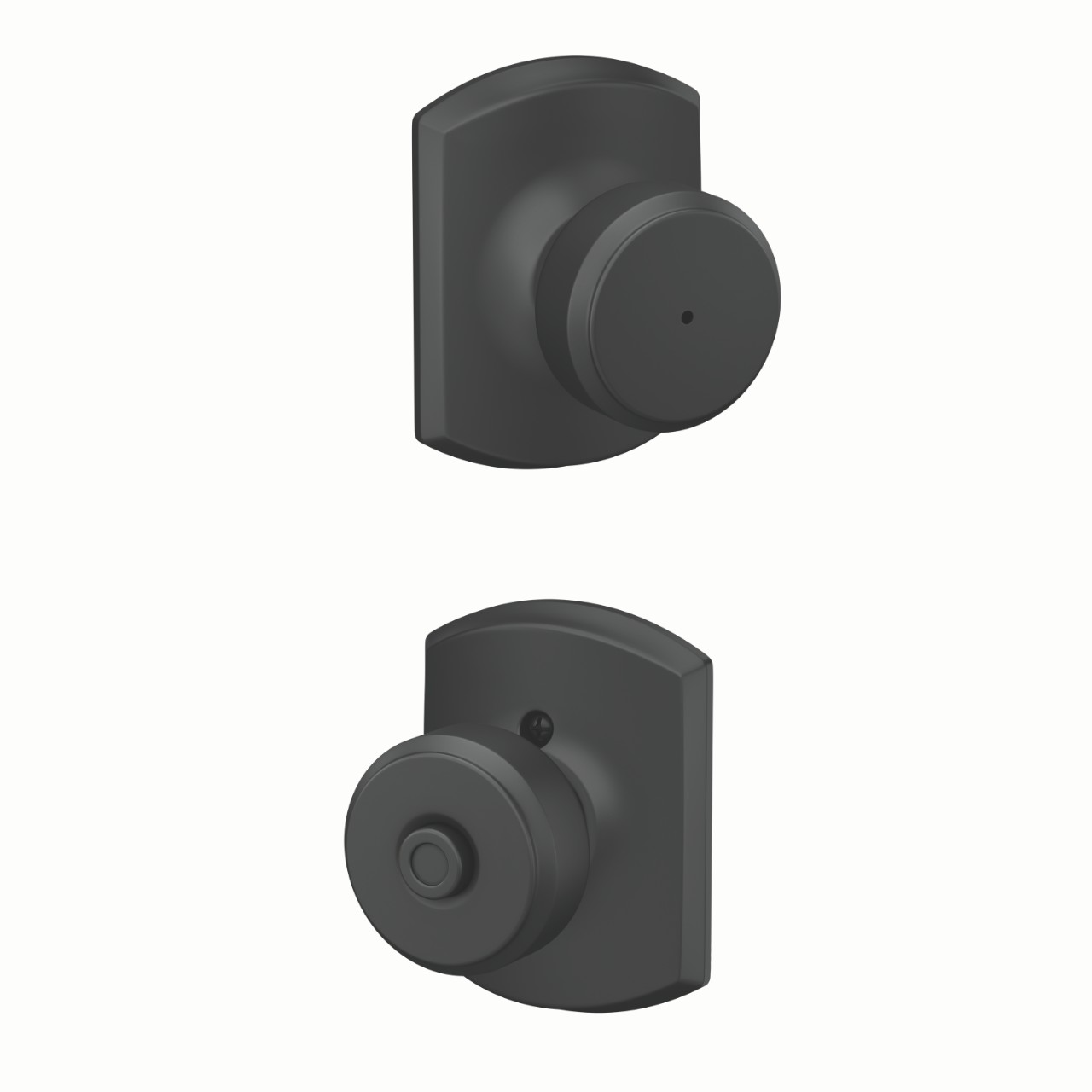Bowery Knob Bed & Bath Lock with Greenwich Trim