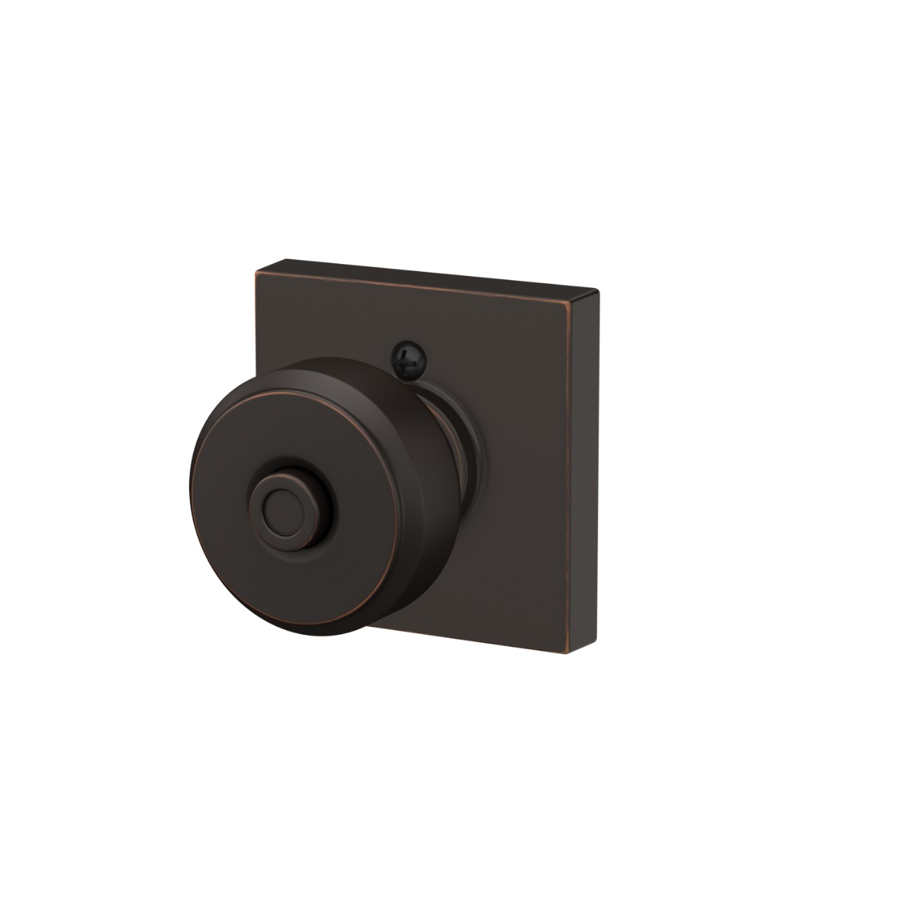 Bowery Knob Bed & Bath Lock with Collins Trim