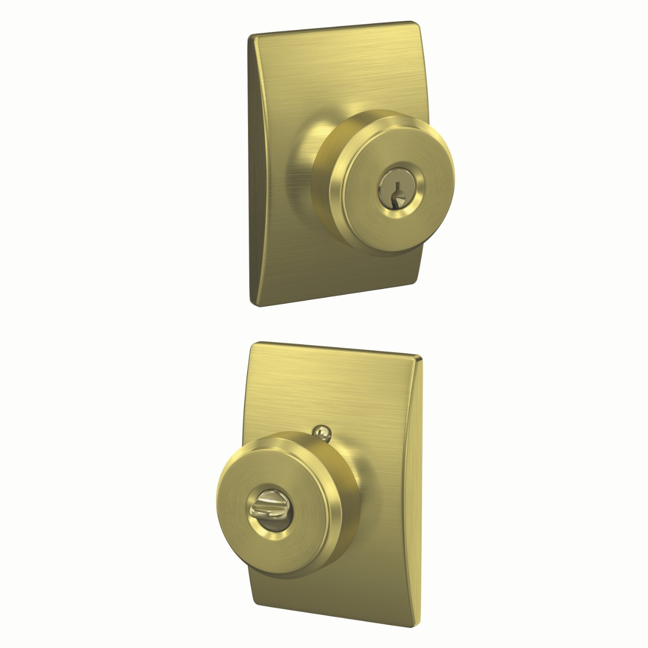 Bowery Knob Keyed Entry Lock with Century Trim