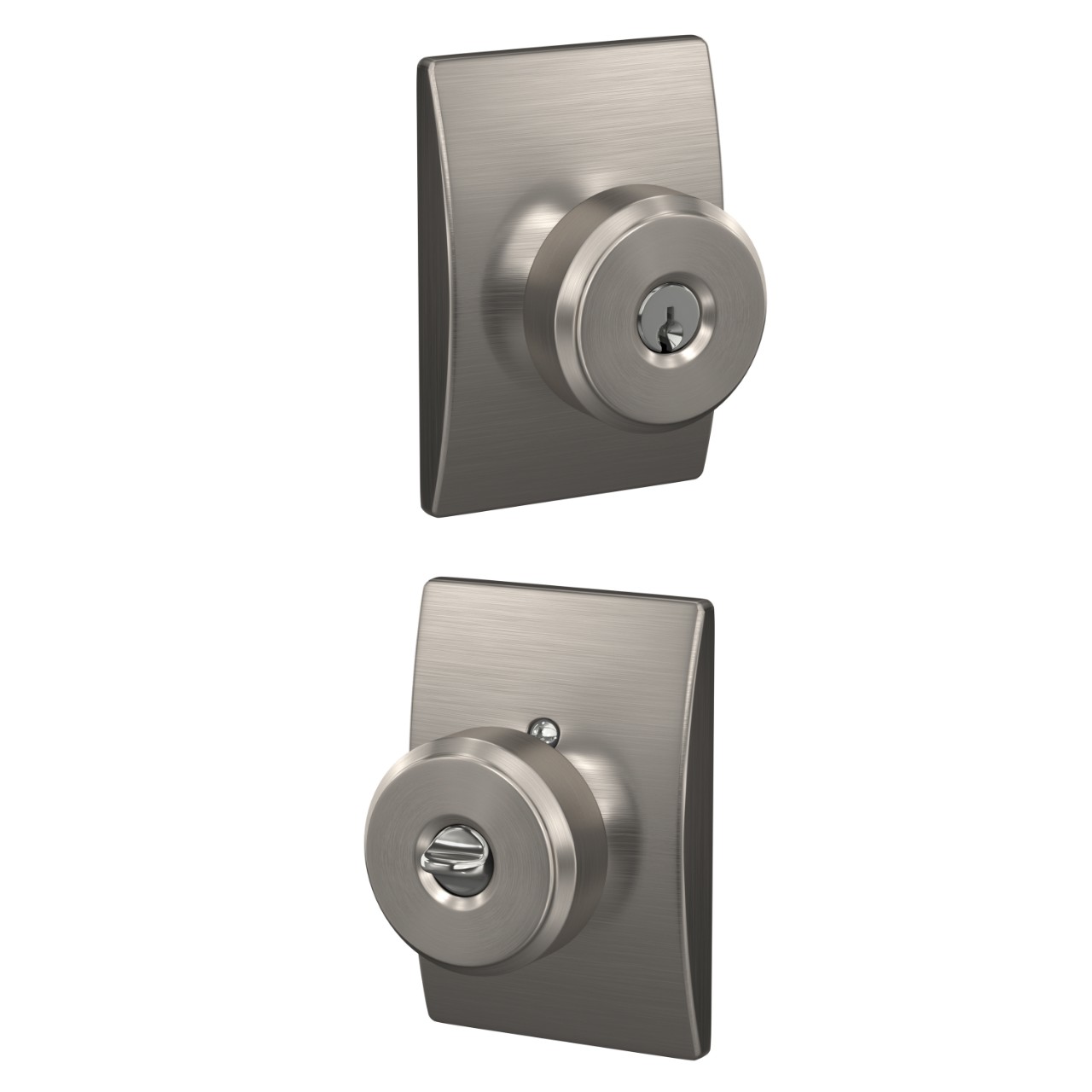 Bowery Knob Keyed Entry Lock with Century Trim