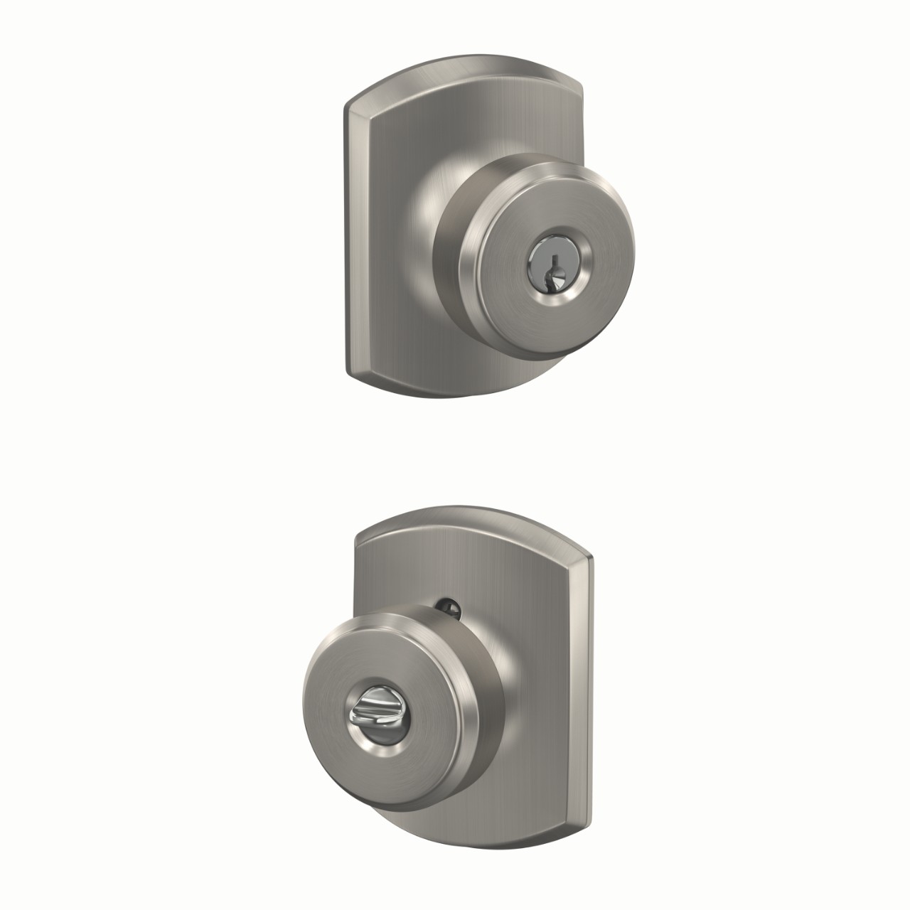 Bowery Knob Keyed Entry Lock with Greenwich Trim