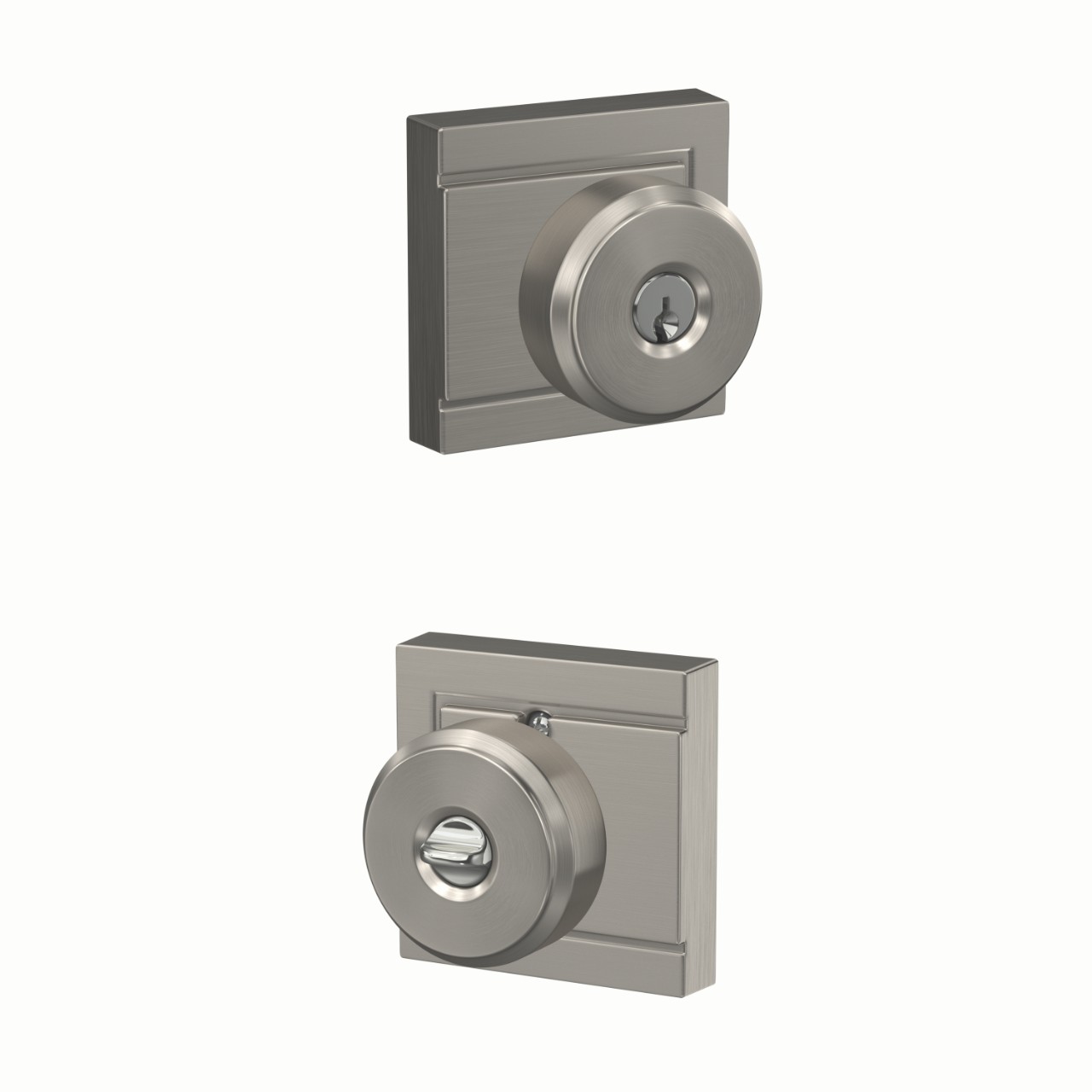 Bowery Knob Keyed Entry Lock with Upland Trim