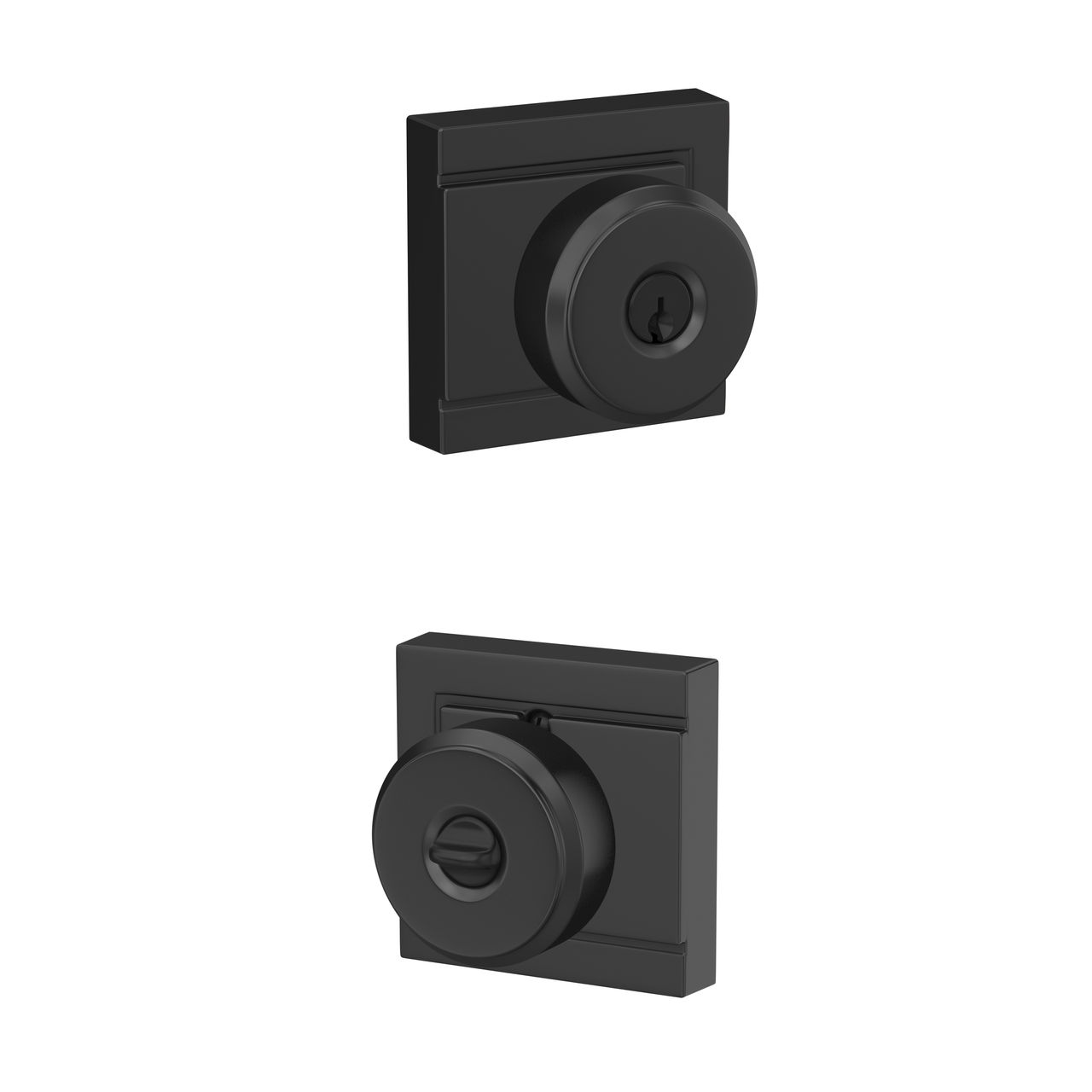 Bowery Knob Keyed Entry Lock with Upland Trim