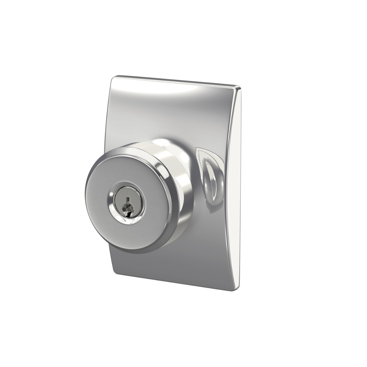 Bowery Knob Keyed Entry Lock with Century Trim