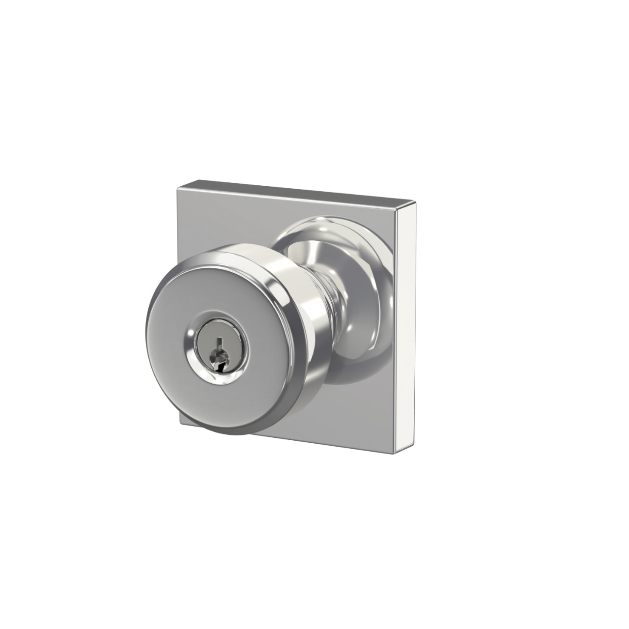Bowery Knob Keyed Entry lock with Collins Trim