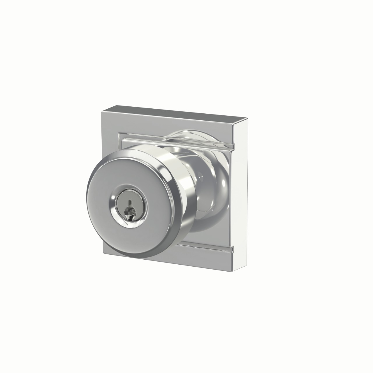 Bowery Knob Keyed Entry Lock with Upland Trim