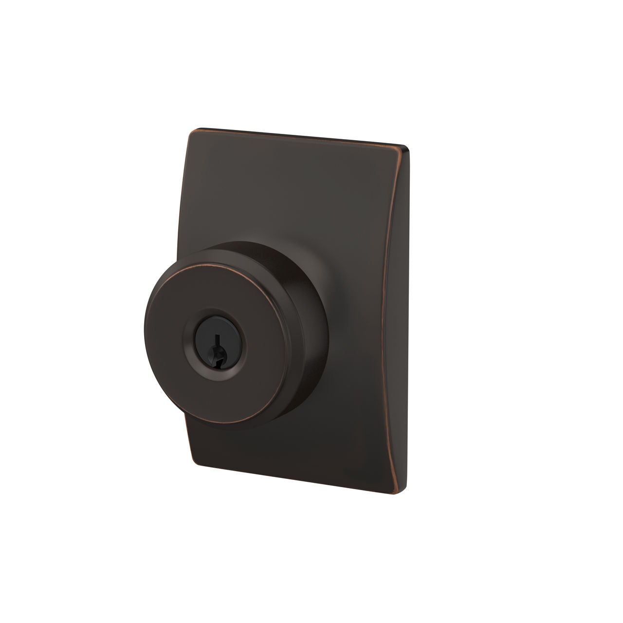 Bowery Knob Keyed Entry Lock with Century Trim