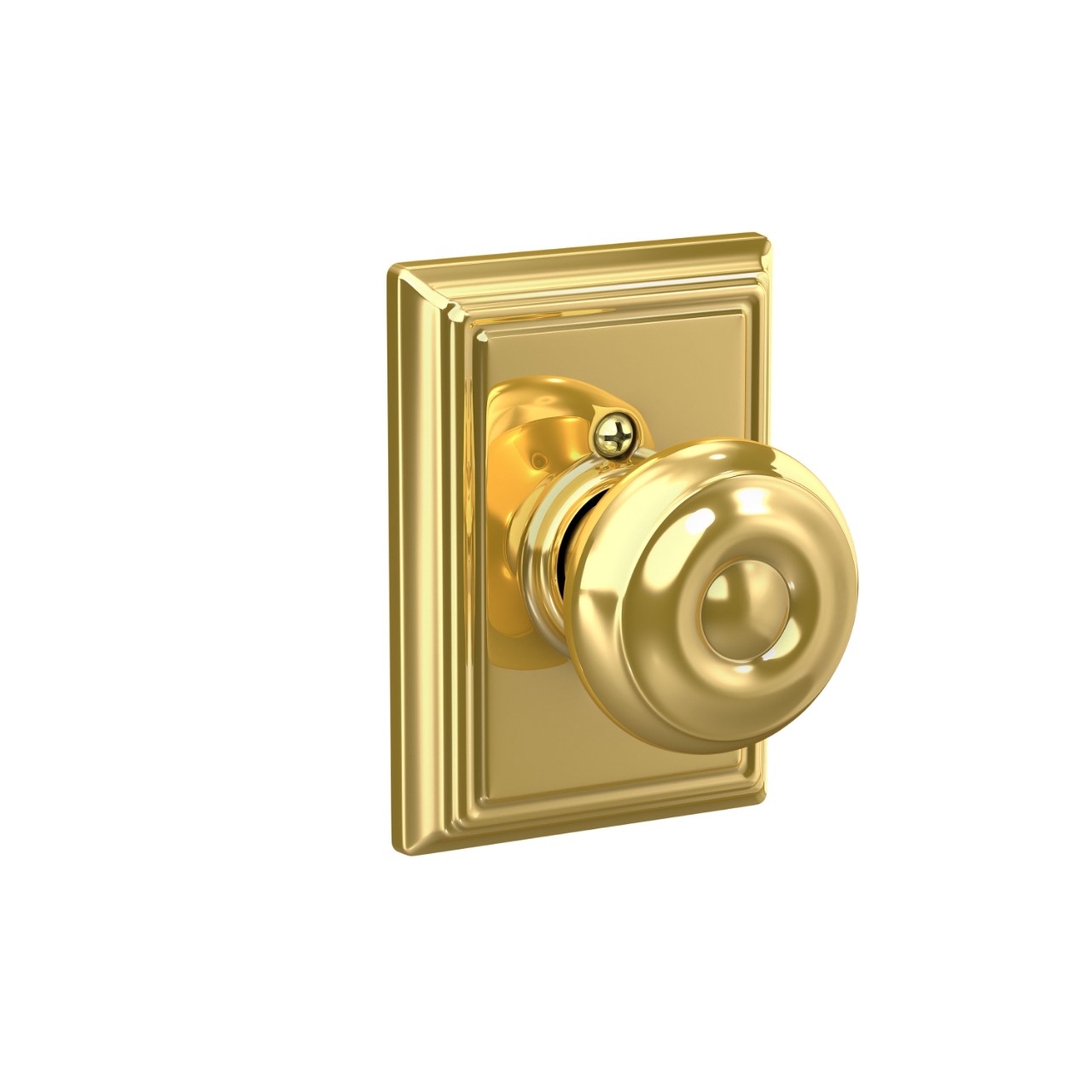 Georgian Knob Hall & Closet Lock with Addison Trim