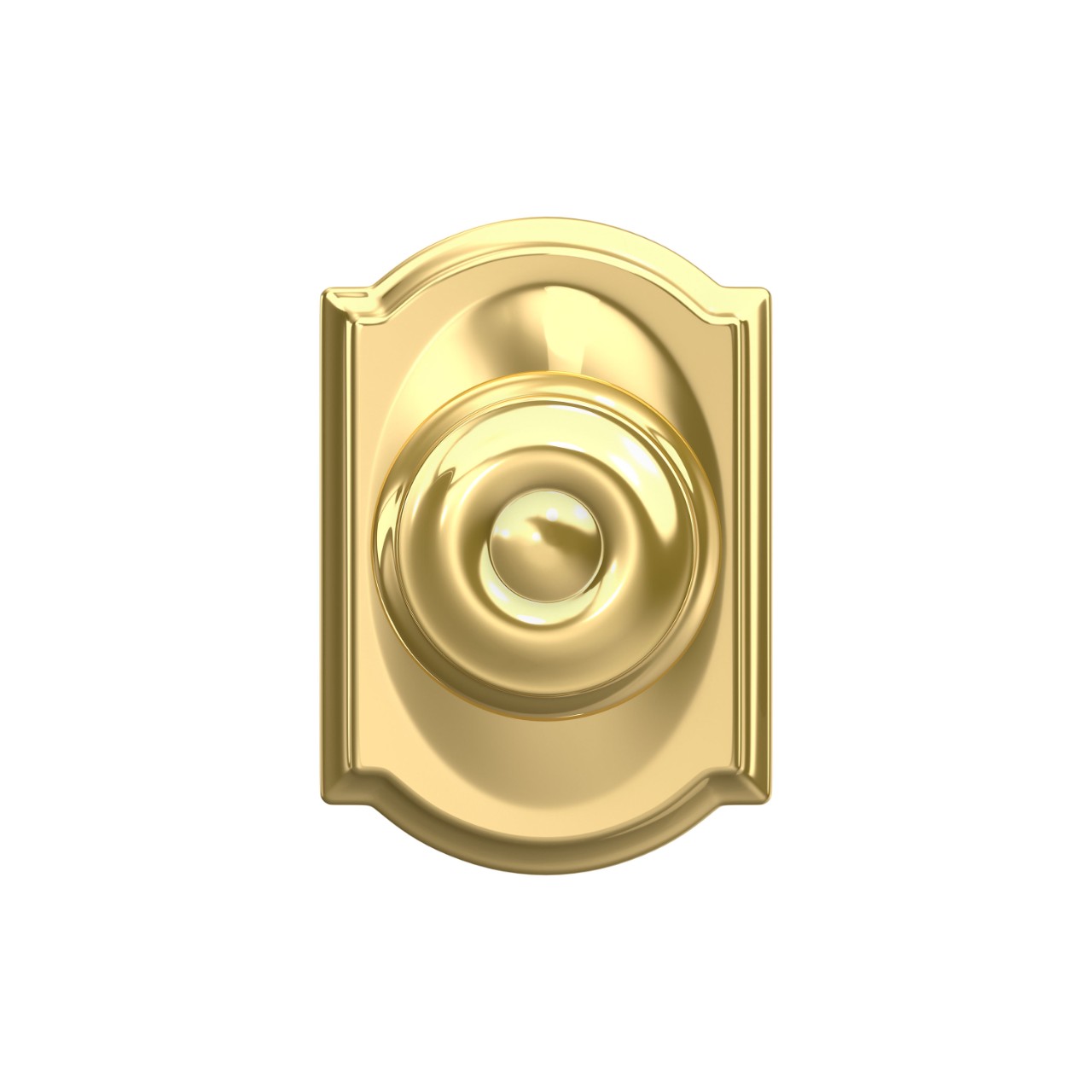 Georgian Knob Hall & Closet Lock with Camelot Trim