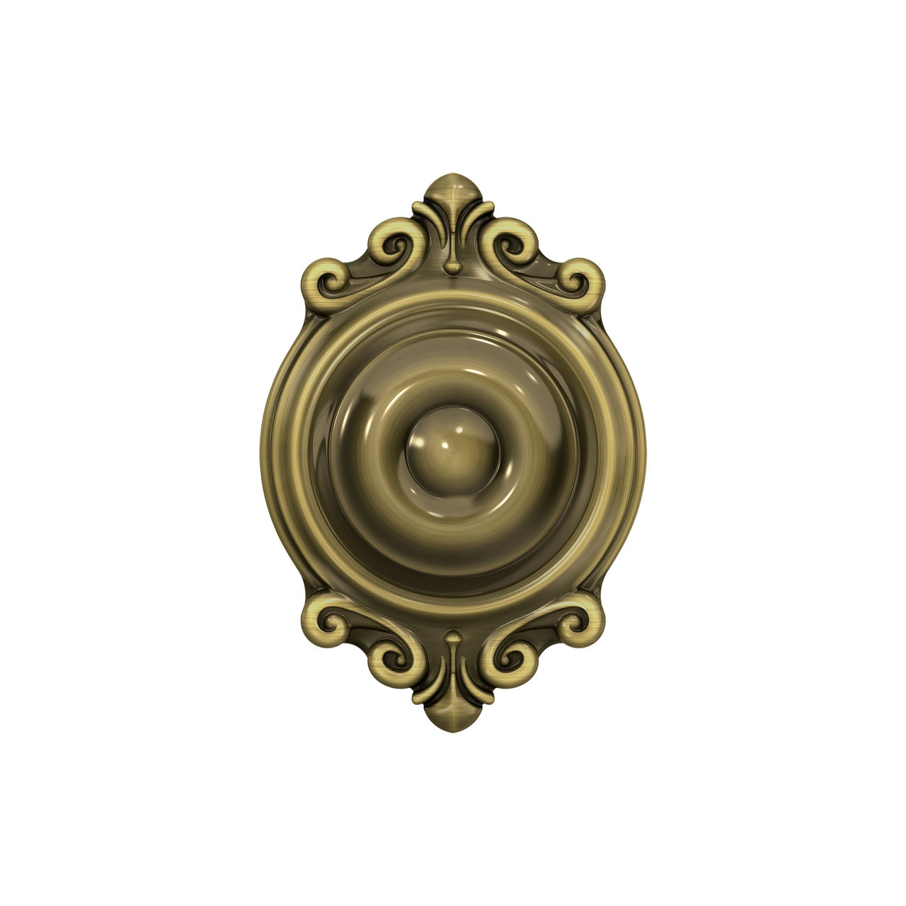 Georgian Knob Hall & Closet Lock with Brookshire Trim
