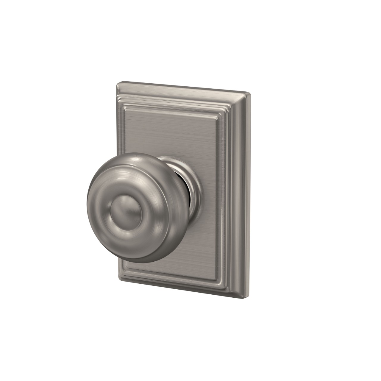 Georgian Knob Hall & Closet Lock with Addison Trim