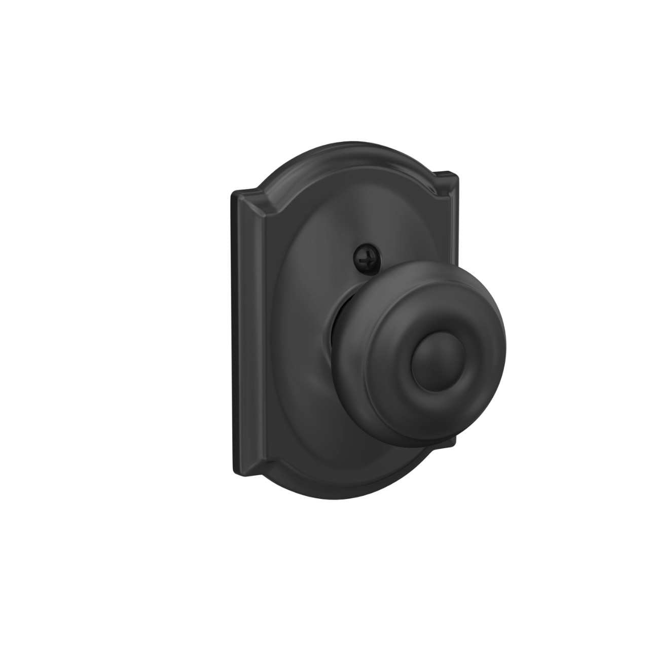 Georgian Knob Hall & Closet Lock with Camelot Trim