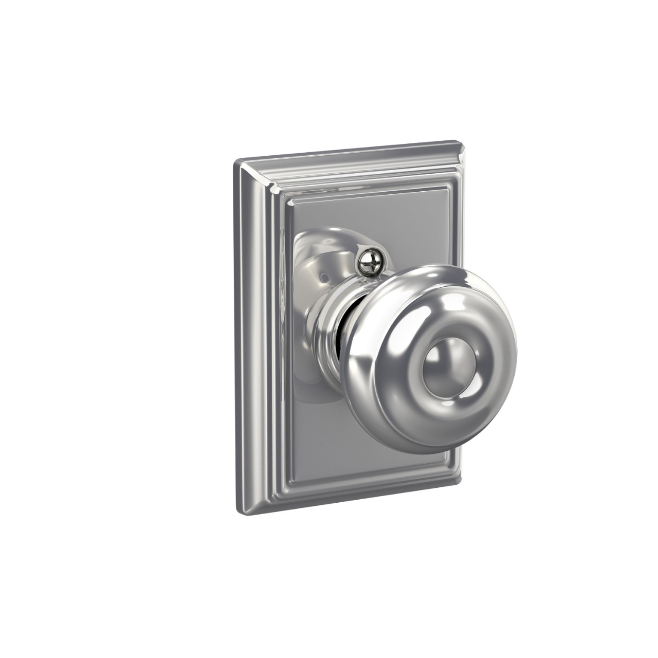 Georgian Knob Hall & Closet Lock with Addison Trim