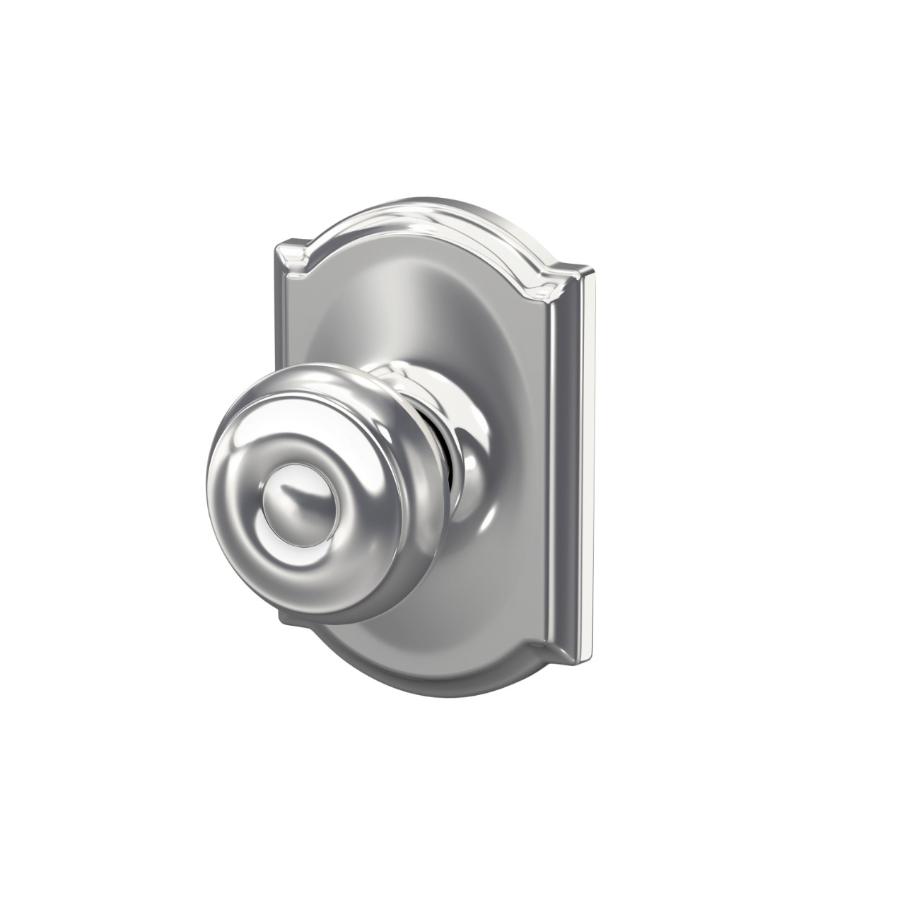 Georgian Knob Hall & Closet Lock with Camelot Trim