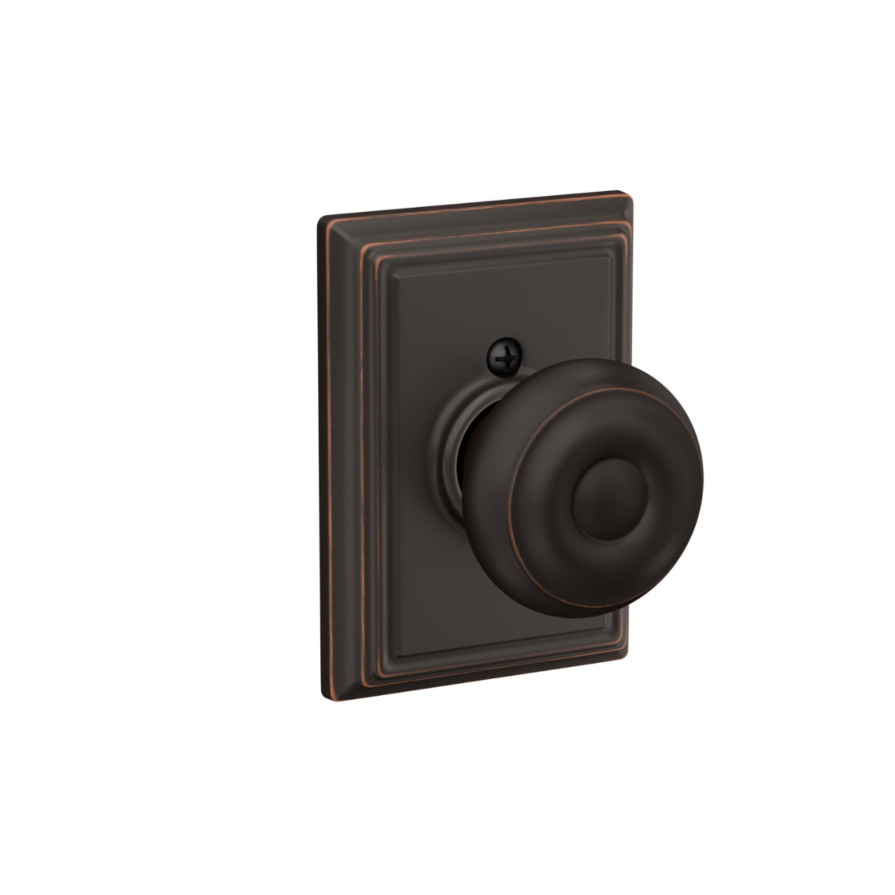 Georgian Knob Hall & Closet Lock with Addison Trim