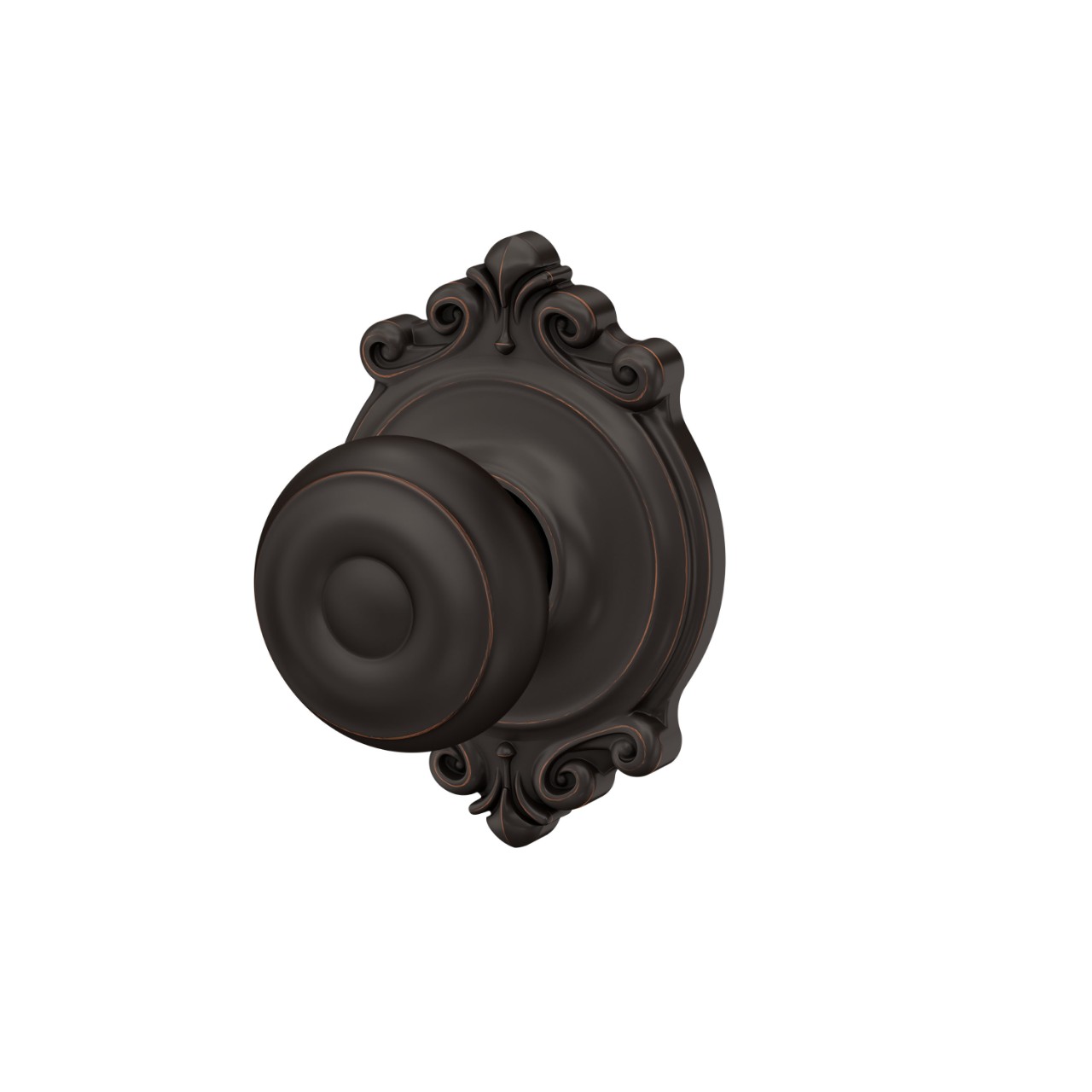 Georgian Knob Hall & Closet Lock with Brookshire Trim