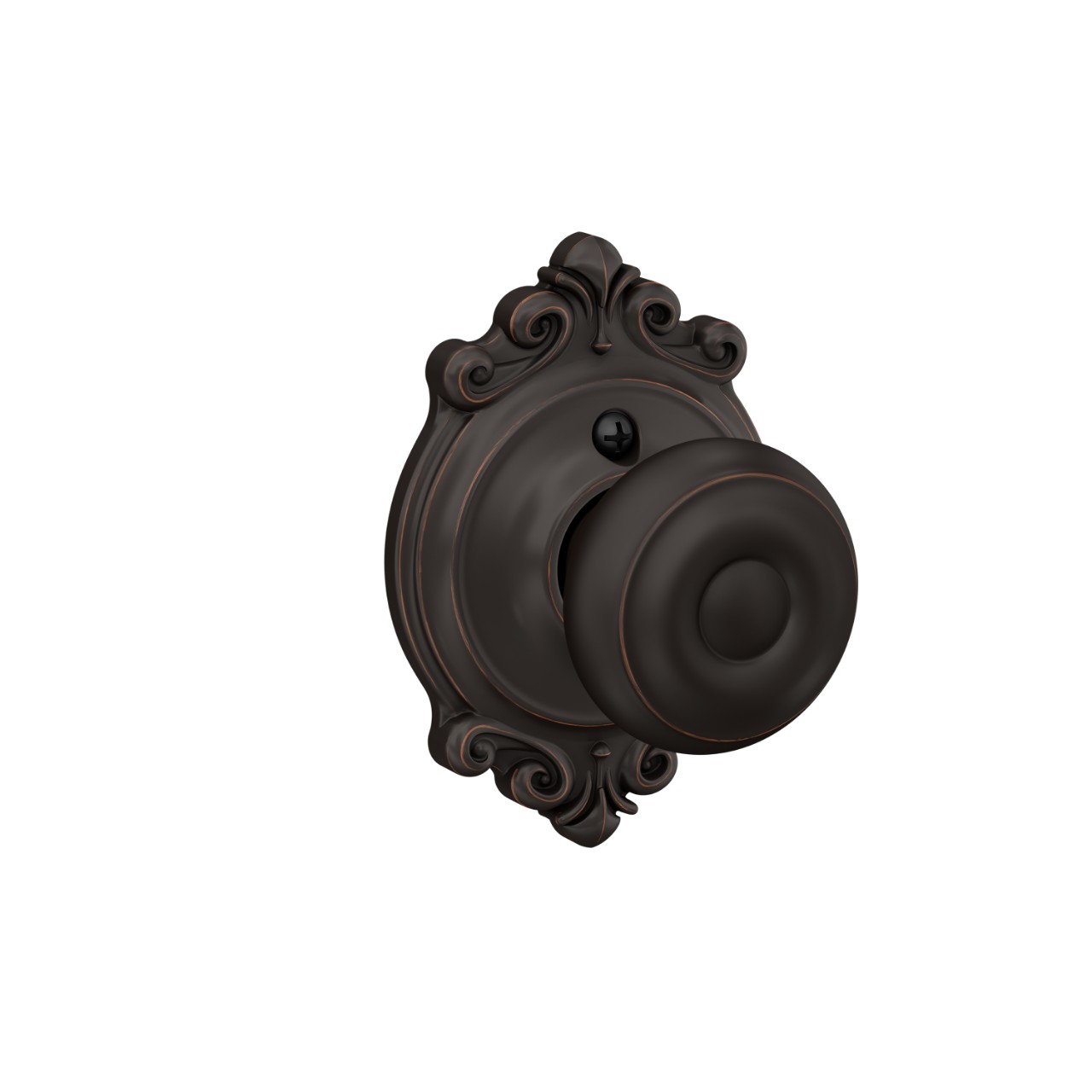 Georgian Knob Hall & Closet Lock with Brookshire Trim